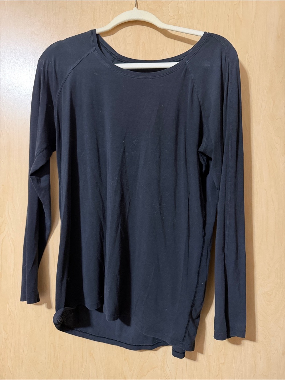 lululemon athletica Black Long-Sleeve Crewneck Top
